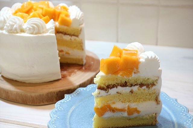 マンゴーショートケーキの作り方 レシピ コリスのお菓子作りブログ