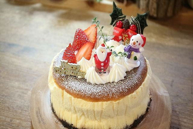 クリスマス チーズケーキデコレーションの作り方 レシピ Xmas コリスのお菓子作りブログ