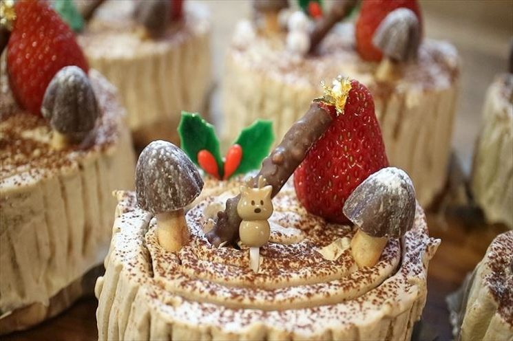 小さなコーヒーブッシュ ド ノエルの作り方 レシピ クリスマス コリスのお菓子作りブログ