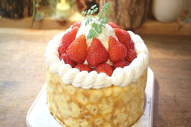 苺のクレープショートケーキの作り方 レシピ コリスのお菓子作りブログ