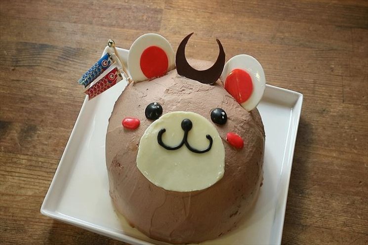 クマさんケーキの作り方 こどもの日 100均のボウルを使った簡単レシピ コリスのお菓子作りブログ