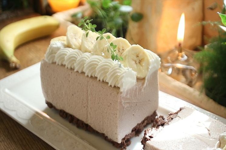 バナナのムースケーキの作り方 簡単おやつレシピ コリスのお菓子作りブログ