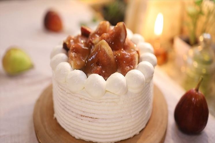 いちじくのショートケーキの作り方 レシピ 無花果 コリスのお菓子作りブログ