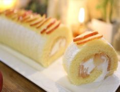 天使の純生カステラロールケーキの作り方 レシピ コリスのお菓子作りブログ