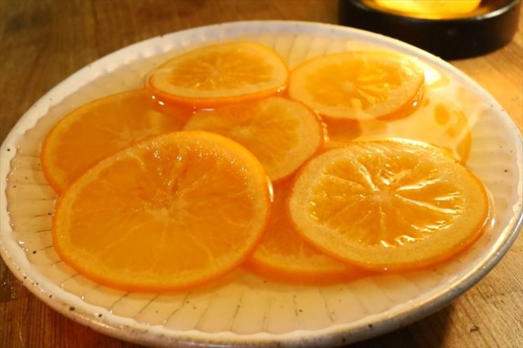 オレンジの輪切りのシロップ煮の作り方 レシピ オランジェット 失敗しないコツ コリスのお菓子作りブログ